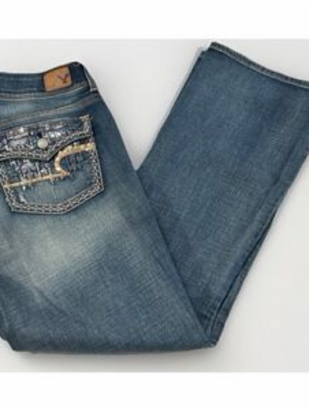 Women’s American Eagle Kick Boot denim size 14 short